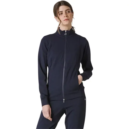 Blaue Nacht Core Reißverschluss Hoodie , Damen, Größe: L - Deha - Modalova