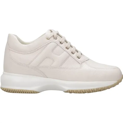 Interaktive Ledersneakers , Damen, Größe: 40 EU - Hogan - Modalova