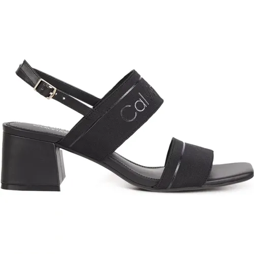 Squared Sandals , female, Sizes: 3 UK, 5 UK - Calvin Klein - Modalova