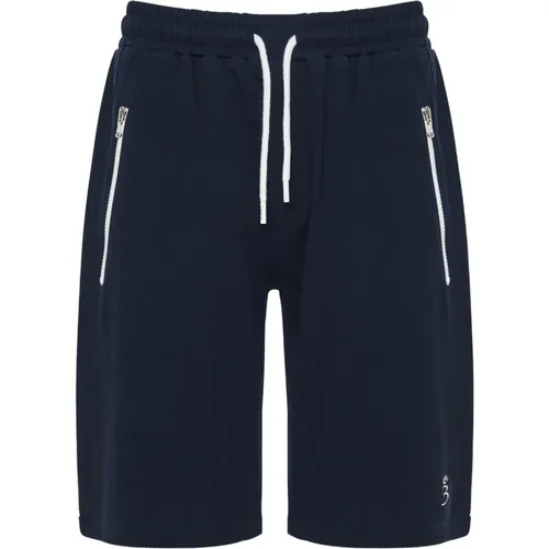 Cotton Blend Shorts with Side Pockets , male, Sizes: 2XL, M, L - Barba - Modalova