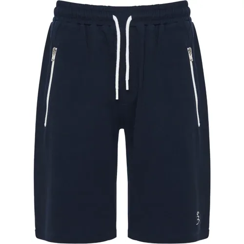 Cotton Blend Shorts with Side Pockets , male, Sizes: XL - Barba - Modalova