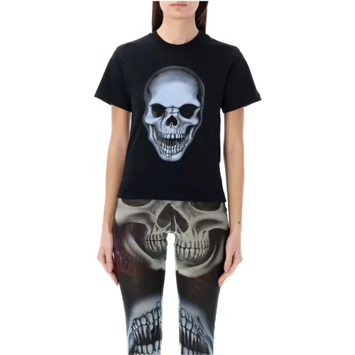 Skull Fitted T-Shirt , female, Sizes: M - Ottolinger - Modalova