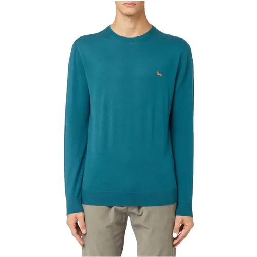 Men`s Petrol Sweaters , male, Sizes: L - Harmont & Blaine - Modalova