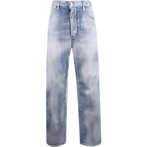 High Waist Denim Jeans , Damen, Größe: 3XS - Dsquared2 - Modalova