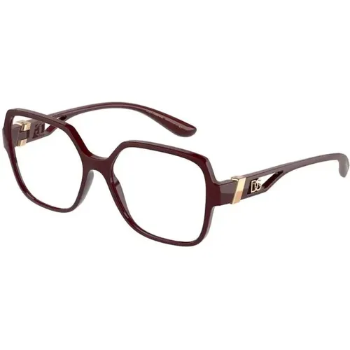 Elevate Your Style with Bordeaux Frame Gles , female, Sizes: 53 MM - Dolce & Gabbana - Modalova