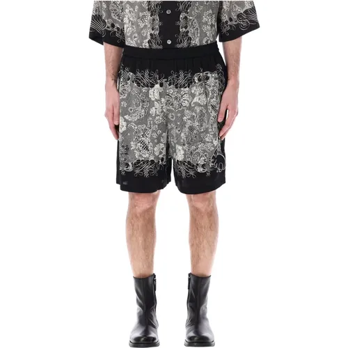 Men's Clothing Shorts Black Ss24 , male, Sizes: L - Acne Studios - Modalova