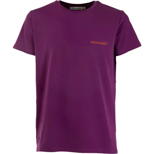 Stilvolle Herren T-Shirt Kollektion , Herren, Größe: S - Trussardi - Modalova