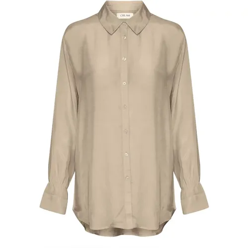 Feminine Sheer Blouse Overland Trek , female, Sizes: L, 2XL, XS, 3XL, XL, M, S - Cream - Modalova