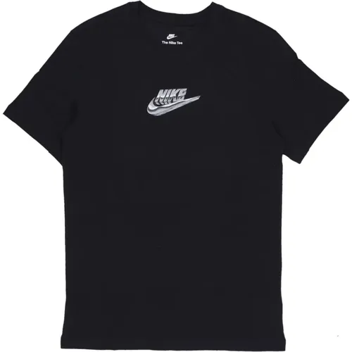 Kurzarm Rundhals T-Shirt , Herren, Größe: S - Nike - Modalova