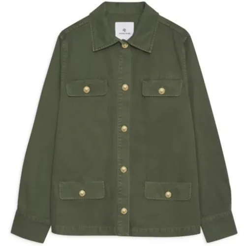 Army Cotton Jacket , female, Sizes: S, XS - Anine Bing - Modalova