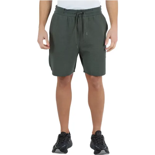Sporty Cotton Blend Shorts , male, Sizes: S, XL - Armani Exchange - Modalova