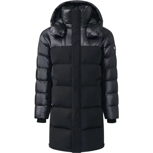 Long Down Coat with Mixed Materials , male, Sizes: L - Mackage - Modalova