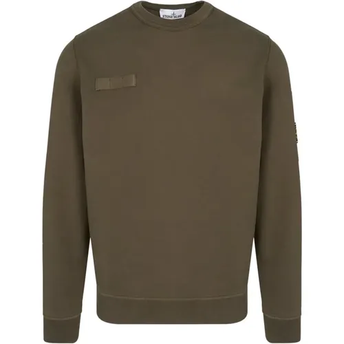 Sleeve Pocket Sweatshirt in Khaki , male, Sizes: L, S, XL, 2XL, M - Stone Island - Modalova