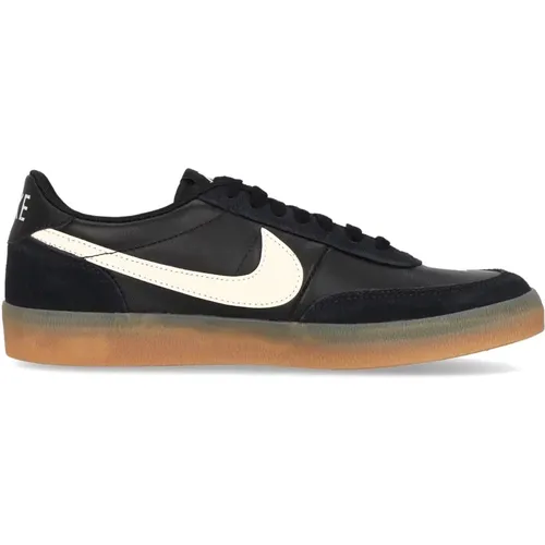 Leder Niedriger Schuh Schwarz/Weiß/Gelb , Herren, Größe: 44 1/2 EU - Nike - Modalova