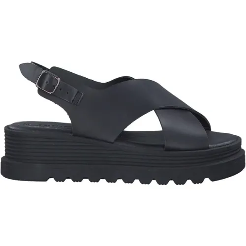 Leather Flat Sandals , female, Sizes: 3 UK, 5 UK - tamaris - Modalova