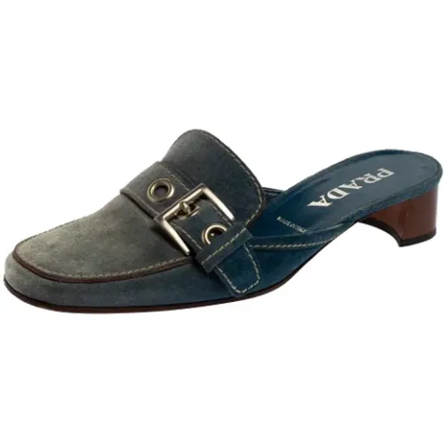Pre-owned Suede sandals , female, Sizes: 5 1/2 UK - Prada Vintage - Modalova