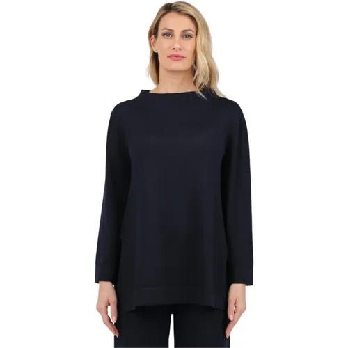 Long Sleeve Crater Neck Sweater , female, Sizes: S - Gran Sasso - Modalova