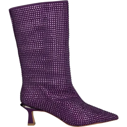 Pointed Toe Leather Ankle Boots , female, Sizes: 7 UK, 5 UK, 3 UK, 4 UK, 9 UK, 8 UK, 6 UK - Alma en Pena - Modalova