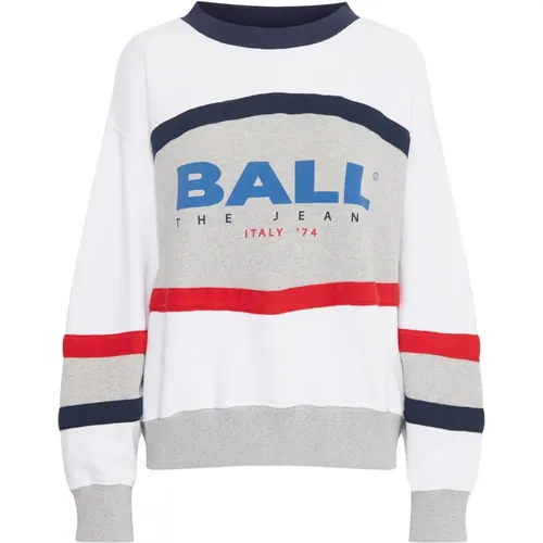 Sporty Sweatshirt with Cool Print , female, Sizes: S, XS, M, L, XL - Ball - Modalova