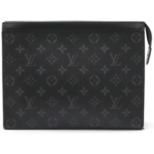 Pre-owned Canvas clutches , male, Sizes: ONE SIZE - Louis Vuitton Vintage - Modalova