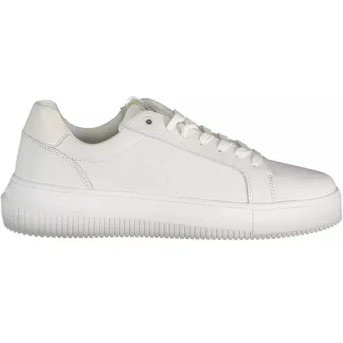 Weiße Polyester Sneaker für Frauen , Damen, Größe: 41 EU - Calvin Klein - Modalova