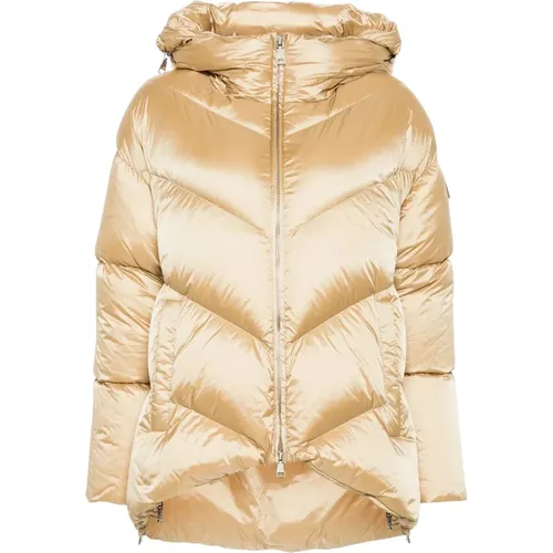 Goldene Daunenjacke mit Kapuze - add - Modalova