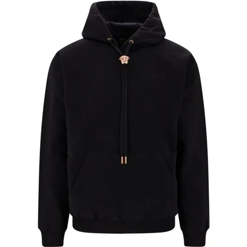 Herrenbekleidung Sweatshirts Schwarz Aw23 - Versace - Modalova