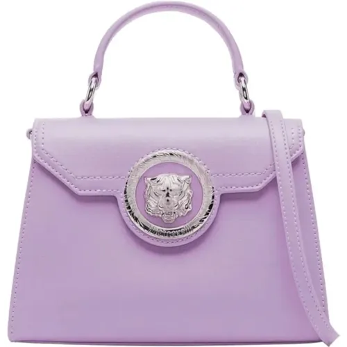 Lila Handtasche mit Logodetail - Just Cavalli - Modalova