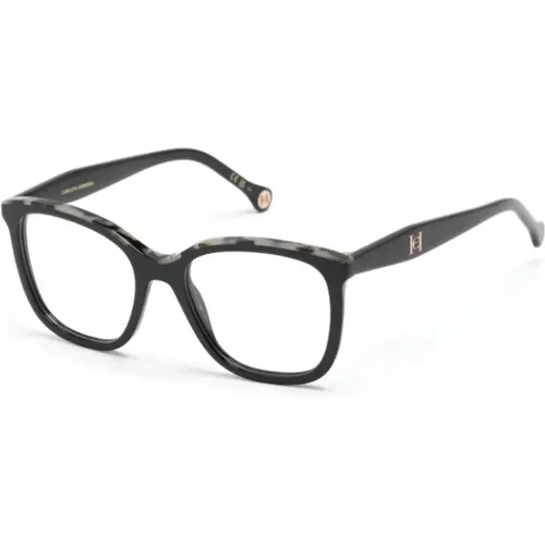 Schwarze optische Brille, vielseitig und stilvoll , Damen, Größe: 52 MM - Carolina Herrera - Modalova
