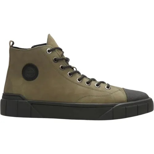 Herren Grüne High-Top Winter Sneakers Er00112034 - Estro - Modalova