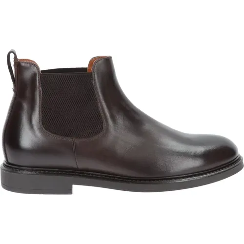 Leather Men Ankle Boots , male, Sizes: 6 UK, 8 UK, 7 UK, 10 UK - Nerogiardini - Modalova