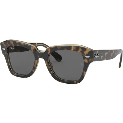 Quadratische Sonnenbrille State Street Rb2186 , unisex, Größe: 52 MM - Ray-Ban - Modalova