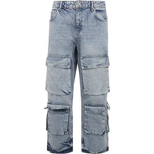 R3Ca Cargo Denim , male, Sizes: W30, W31, W28, W33, W29, W32, W36 - Represent - Modalova