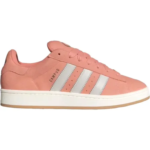 Leather Lace-Up Sneakers Wonder Clay/Grey , male, Sizes: 9 1/3 UK, 7 1/3 UK, 8 2/3 UK, 10 UK, 11 1/3 UK, 6 2/3 UK - Adidas - Modalova