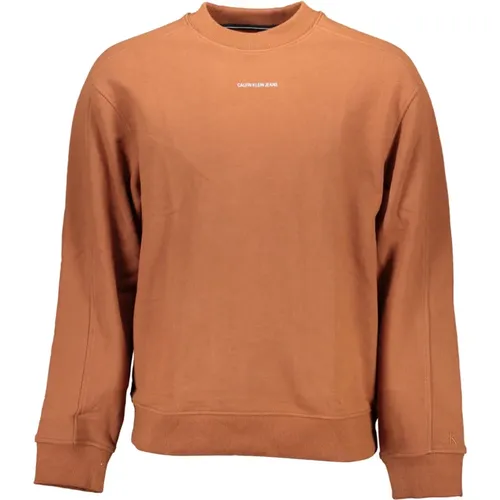 Brauner Herren Sweatshirt Langarm Druck - Calvin Klein - Modalova