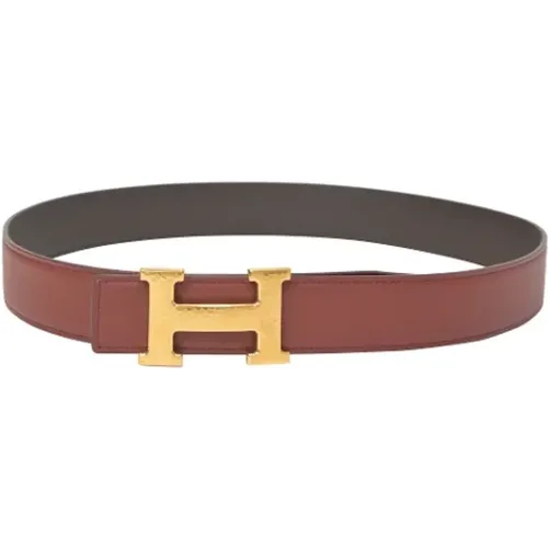 Pre-owned Leather belts , male, Sizes: ONE SIZE - Hermès Vintage - Modalova