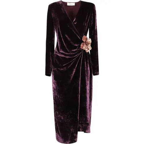 Velvet Dress , female, Sizes: M - Blumarine - Modalova