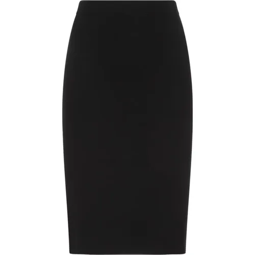 Wool Pencil Skirt , female, Sizes: S, M - Saint Laurent - Modalova
