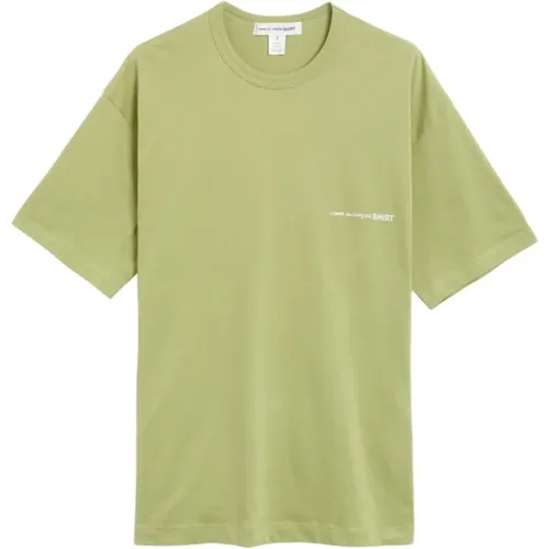 Logo Tee Shirt Knit Oversize Fit , Herren, Größe: S - Comme des Garçons - Modalova