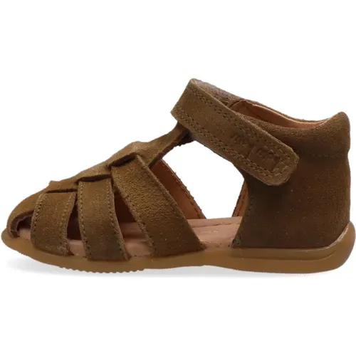 Mädchen Geschlossene Sandalen Grün Wildleder - Pom Pom - Modalova