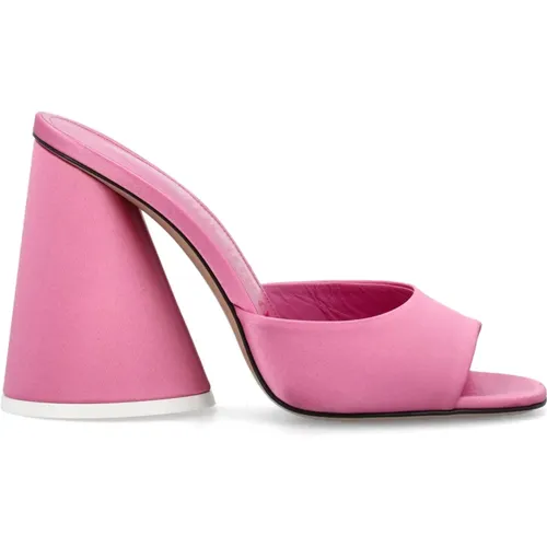 Luz Satin Mule - Elevate Your Shoe Collection , female, Sizes: 3 UK - The Attico - Modalova