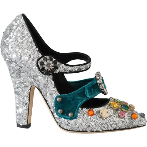 Kristall Mary Janes Pumps - Dolce & Gabbana - Modalova