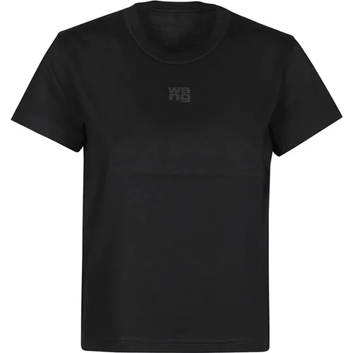 Logo Essential T-Shirt , Damen, Größe: M - T by Alexander Wang - Modalova