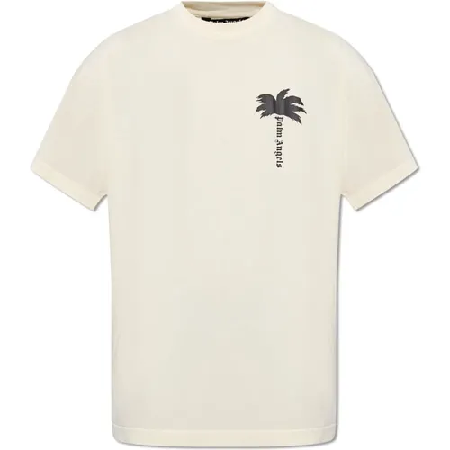 T-Shirt mit Logo , Herren, Größe: 2XL - Palm Angels - Modalova