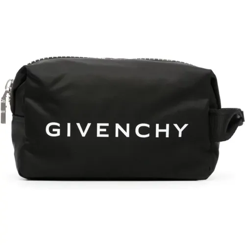 G-Zip Logo Wash Bag , male, Sizes: ONE SIZE - Givenchy - Modalova