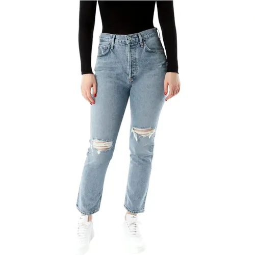 Ripley Cropped Straight Fit Highwaist Jeans - Agolde - Modalova
