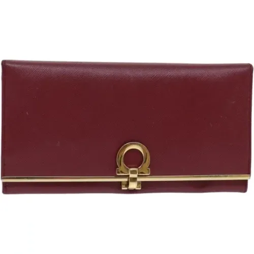 Pre-owned Leather wallets , female, Sizes: ONE SIZE - Salvatore Ferragamo Pre-owned - Modalova