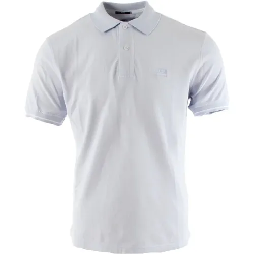 Stilvolles Lila Polo Shirt mit Einzigartigem Design , Herren, Größe: S - C.P. Company - Modalova