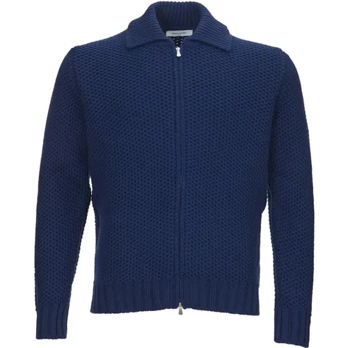 Wool Zip Sweater , male, Sizes: L - Gran Sasso - Modalova
