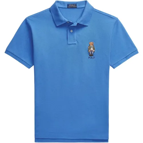 Blaues Kurzarm-Casual-Poloshirt - Polo Ralph Lauren - Modalova